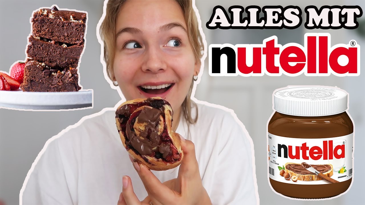 NUR NUTELLA GERICHTE ESSEN😍 (a real good treat!!!)