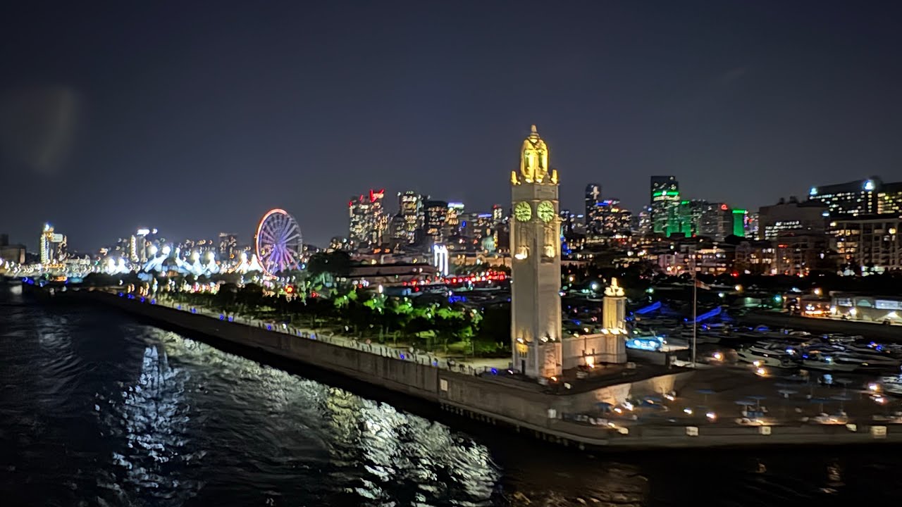Montreal Sailaway 🇨🇦 | Evening Departure on Holland America’s Volendam