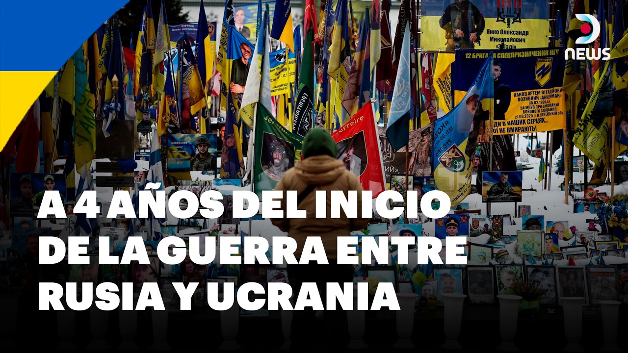 Ucrania conmemora el cuarto aniversario del inicio de la invasión rusa | DNews