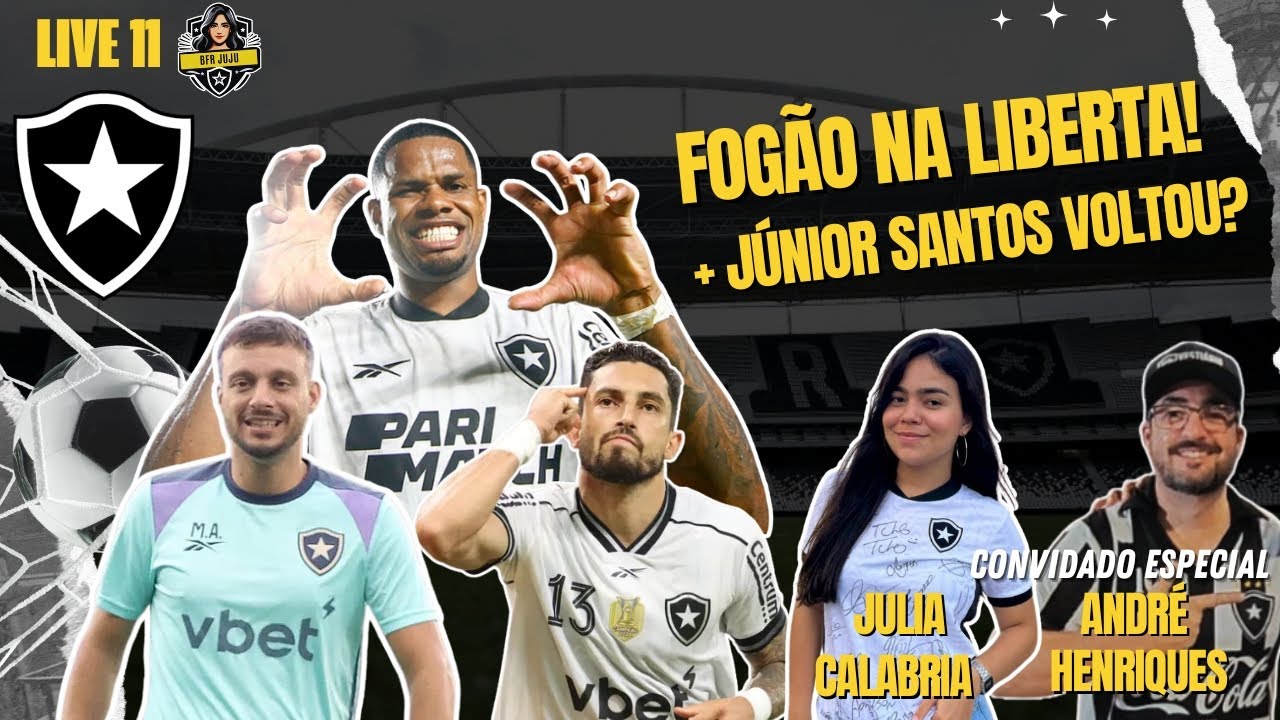 LIVE - FOGÃO TEM MAIS UM DESAFIO NA LIBERTA! | JÚNIOR SANTOS VOLTOU? | MEDINA NO BID!