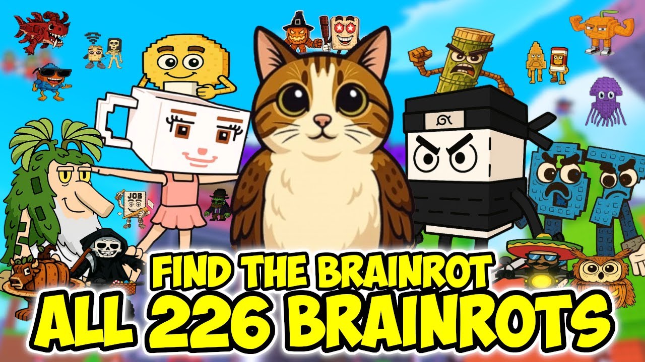 Как получить ВСЕХ 226 МОЗГОЛОВКОВ в Find the Brainrot 226