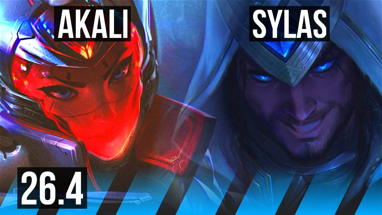 AKALI vs SYLAS (MID) | 71K damage, 4k gold comeback | KR Challenger | 26.4