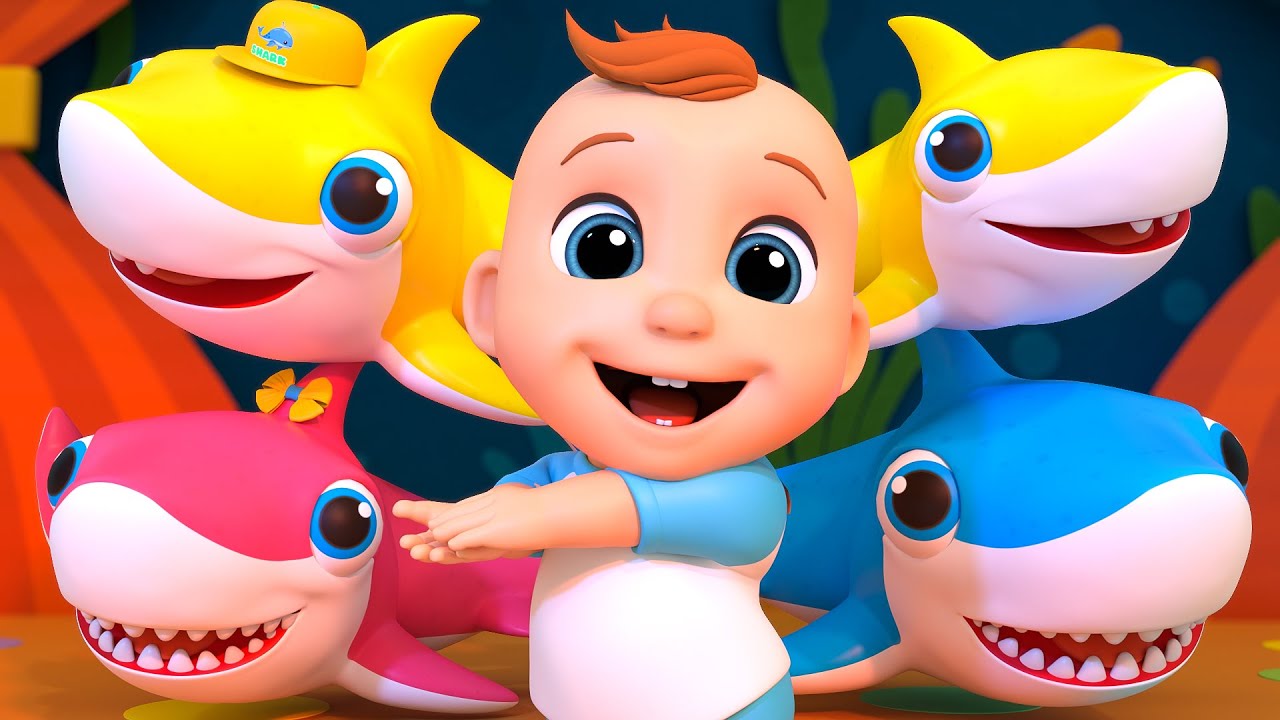 Dança do bebê tubarão | Canções infantis populares com LuLu LaLa
