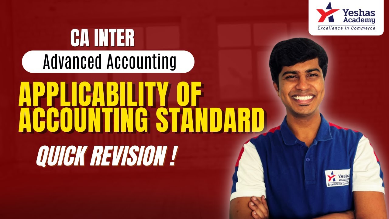Применение стандарта бухгалтерского учета (с поправками) | CA Inter Advanced Accounting | CA Raja...