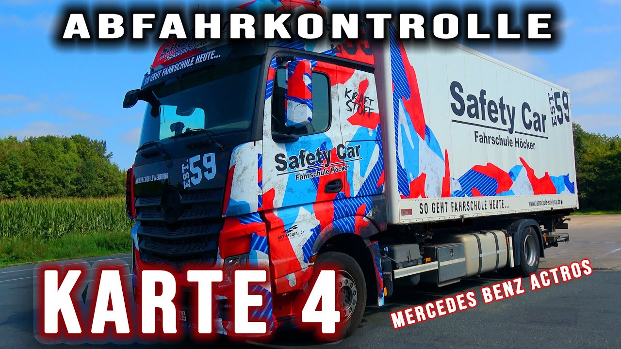LKW Mercedes Actros Abfahrkontrollkarte 4