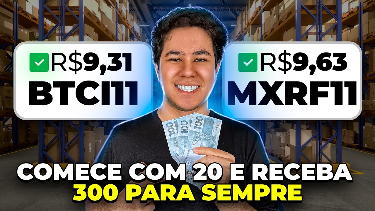 Como RECEBER R$300 TODO Mês de Aluguel com MXRF11 e BTCI11 (Renda passiva com fundos imobiliários!)