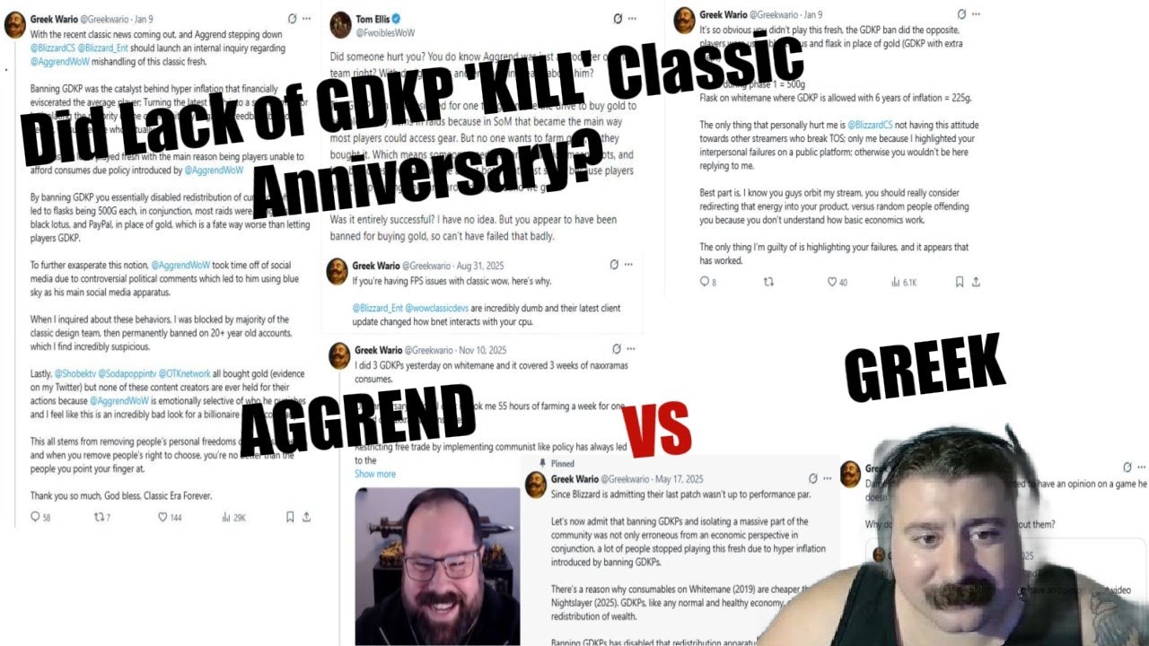 GreekWario vs the Devs: Did the GDKP Ban KILL Classic Anniversary? (Probably Not...)