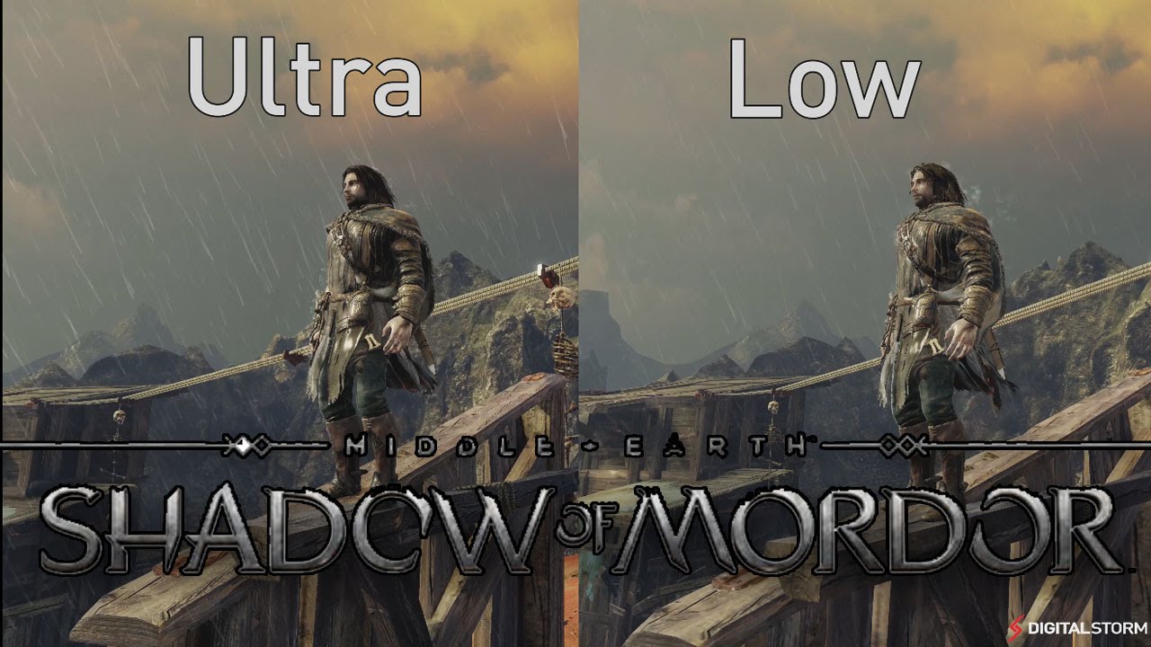 Middle Earth - Shadow of Mordor Ultra vs Low Graphics Comparison (4K)