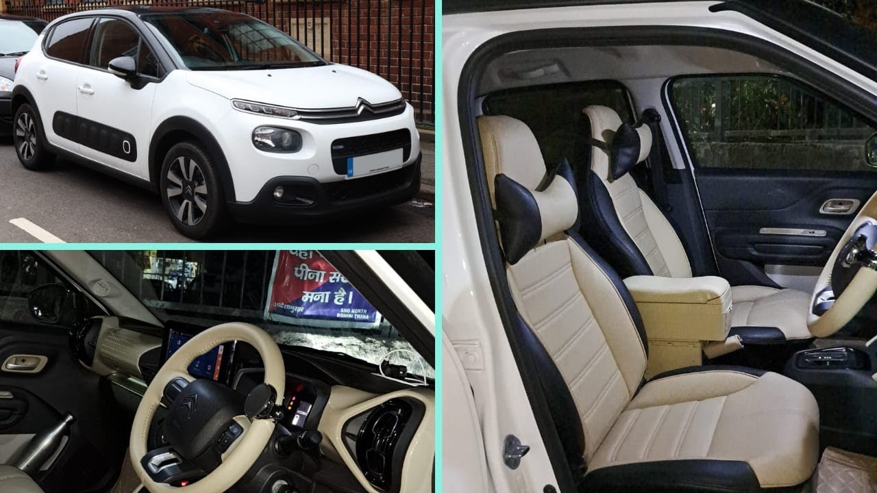 CITROEN C3 MoDIFIED WITH INDIA'S MOST LUXURY INTERIOR & TOP BLACK & BEIGE CONCEPT || 9582312586
