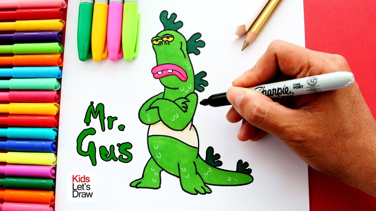 C&oacute;mo dibujar al SE&Ntilde;OR GUS de Tio Grandpa (Sr. Gus | Mr. Gus)