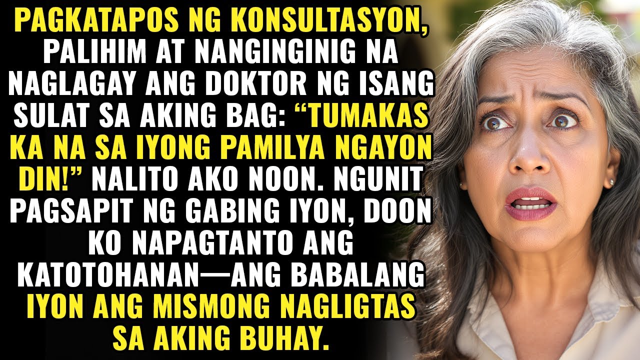 Inabutan ako ng doktor ng isang note: "Huwag kang umuwi, tumakbo ka!" Nang gabing iyon, natuklasan..