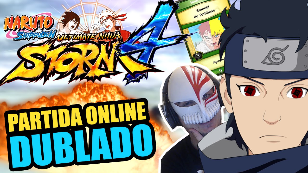 MODO ONLINE: PRIMEIRA LUTA + CARTÃO!! Naruto Shippuden: Ultimate Ninja Storm 4