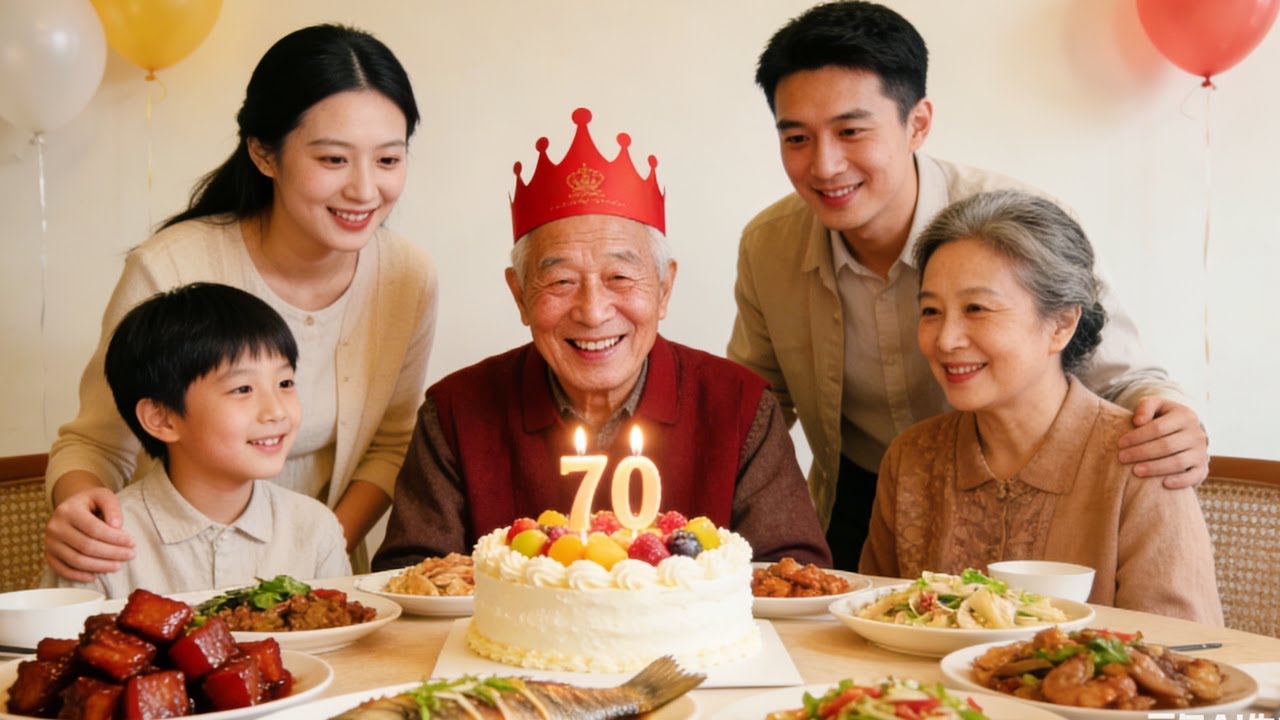 今天是老爸的生日，老一辈的兄弟姐妹们聚在一起，热热闹闹的吃了一顿团圆饭#远嫁的姑娘 #我的乡村生活
