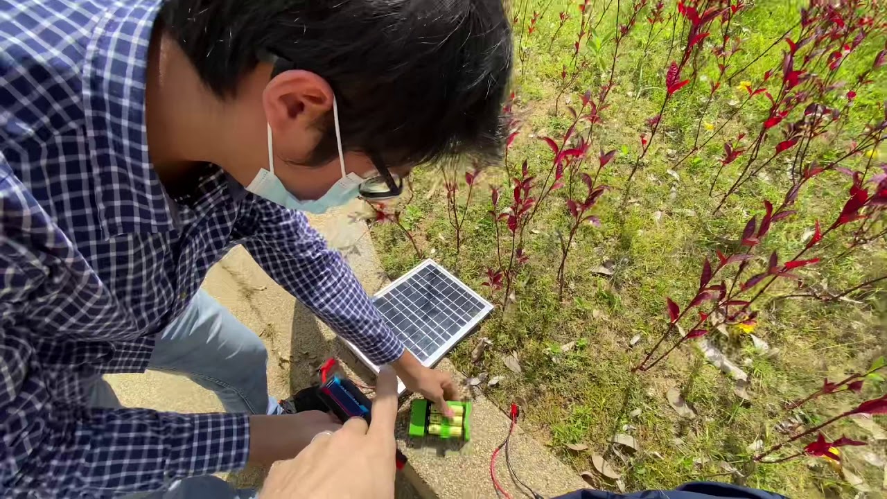 Testing our 12v DC motors with a &ldquo;10 watt&rdquo; solar panel.