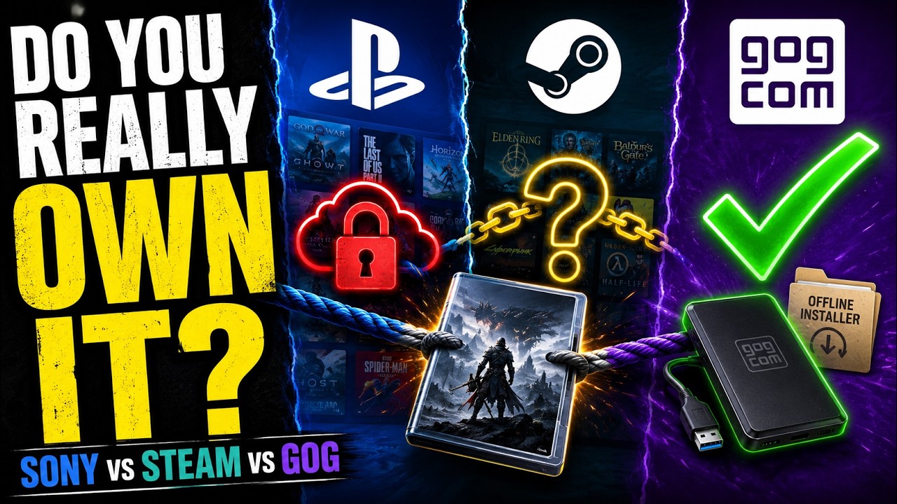 Sony против Steam против GOG: кто на самом деле позволяет владеть играми?