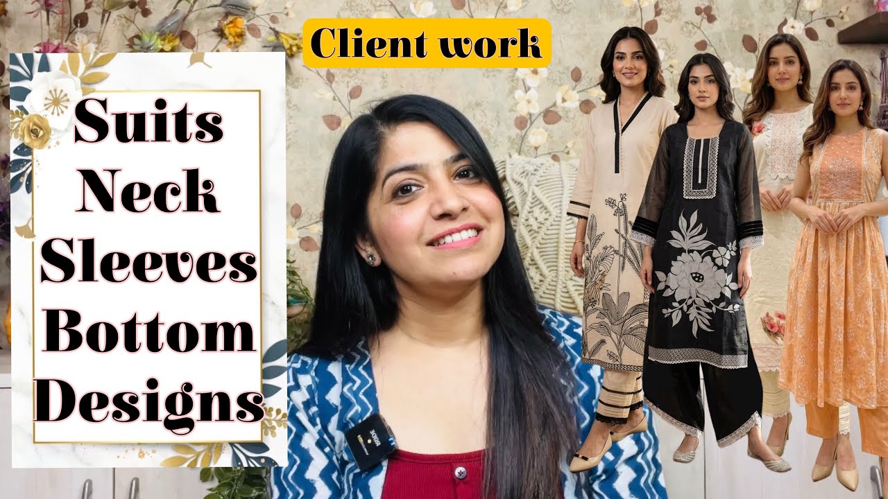 Stitching Patterns | Suits Designs 👗| Kurta Neck , sleeves & Pant designs | fashion fusions 