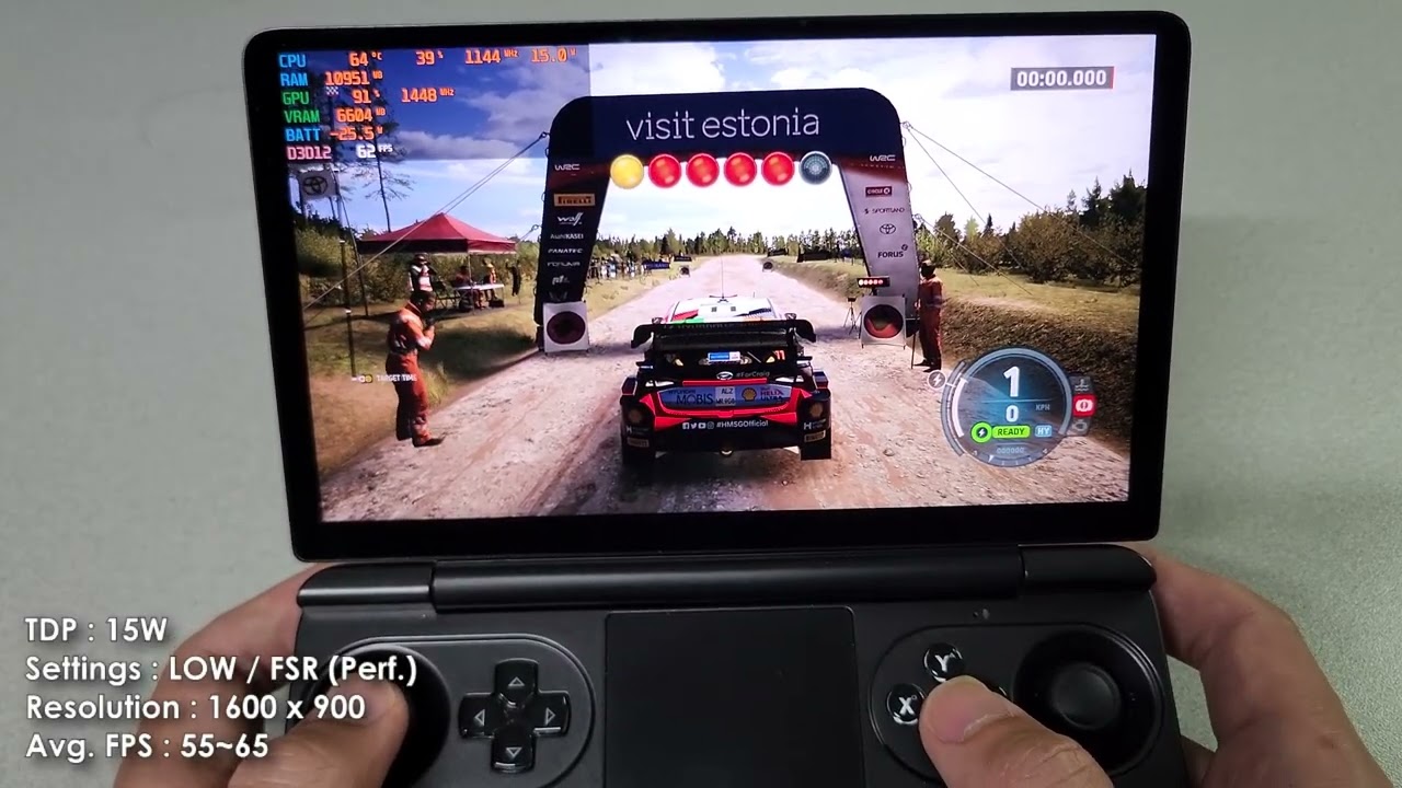 GPD WIN MINI (Ryzen 8840U) Game test - EA SPORTS WRC