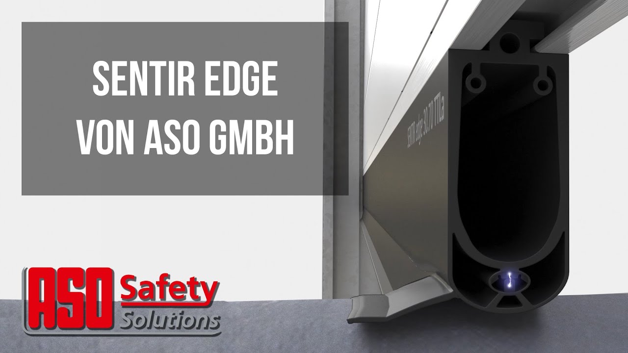 SENTIR edge Sicherheitskontaktleisten von ASO Safety Solutions