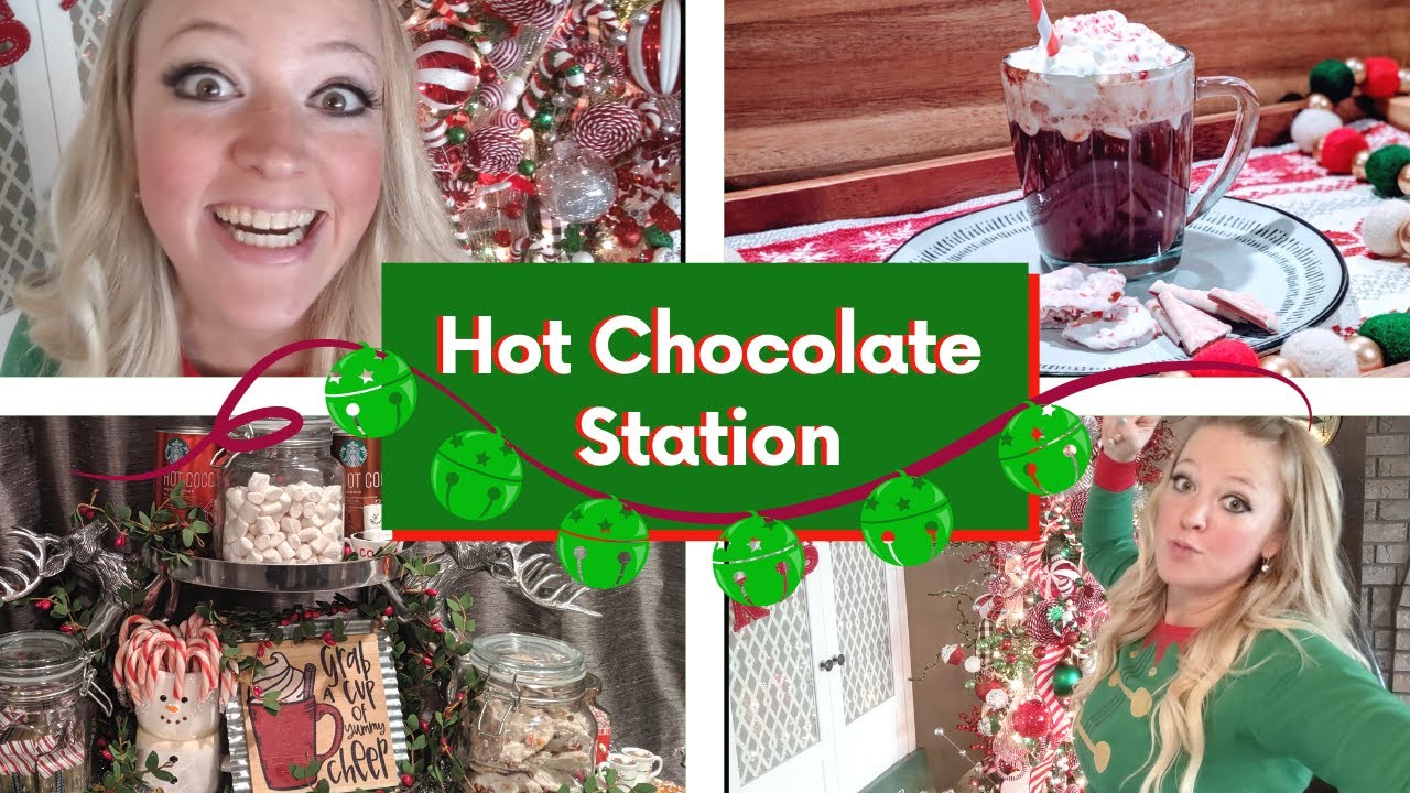 Hot Chocolate Bar | Hot Cocoa Station | Decorate with Me for Christmas