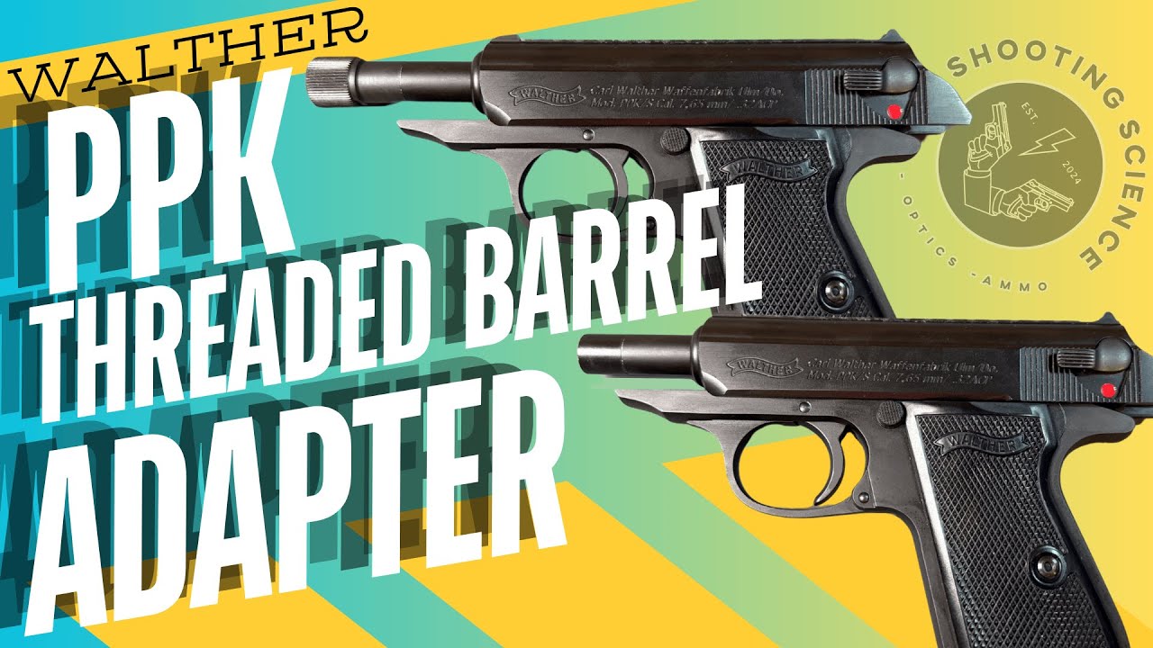 Walther PPK sd or PP sd custom adapter to convert your threaded barrel to a flush barrel in seconds!