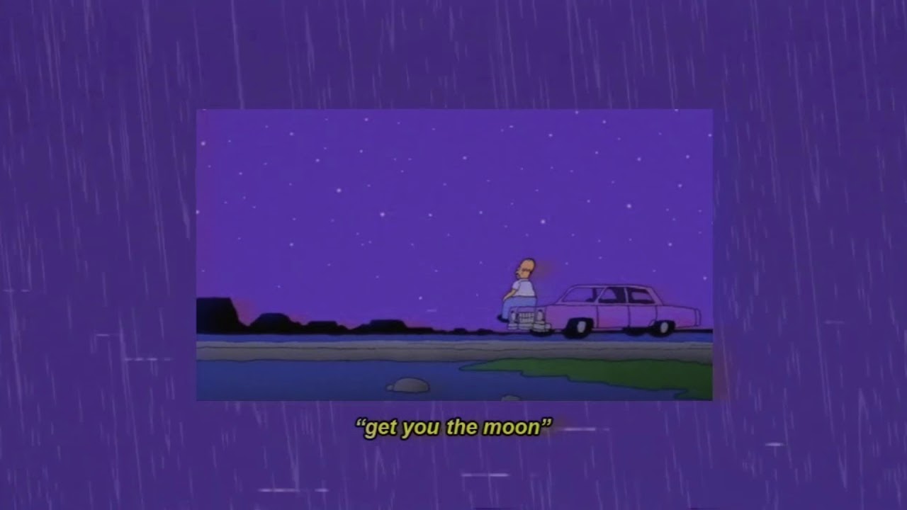 Kina - get you the moon (feat. Snow) [with rain, slowed and reverb]