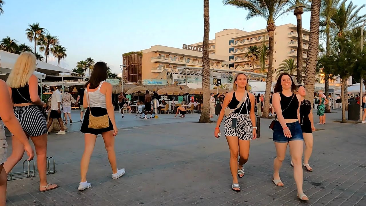 🇪🇦MALLORCA, Playa de Palma Arenal, Can Pastilla | Evening walk | SPAIN 2023  , 4K