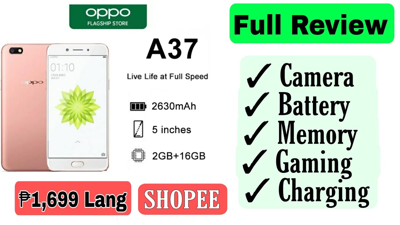 Murang Cellphones sa Shopee Oppo A37 Review Unboxing Budget Phone sa shopee