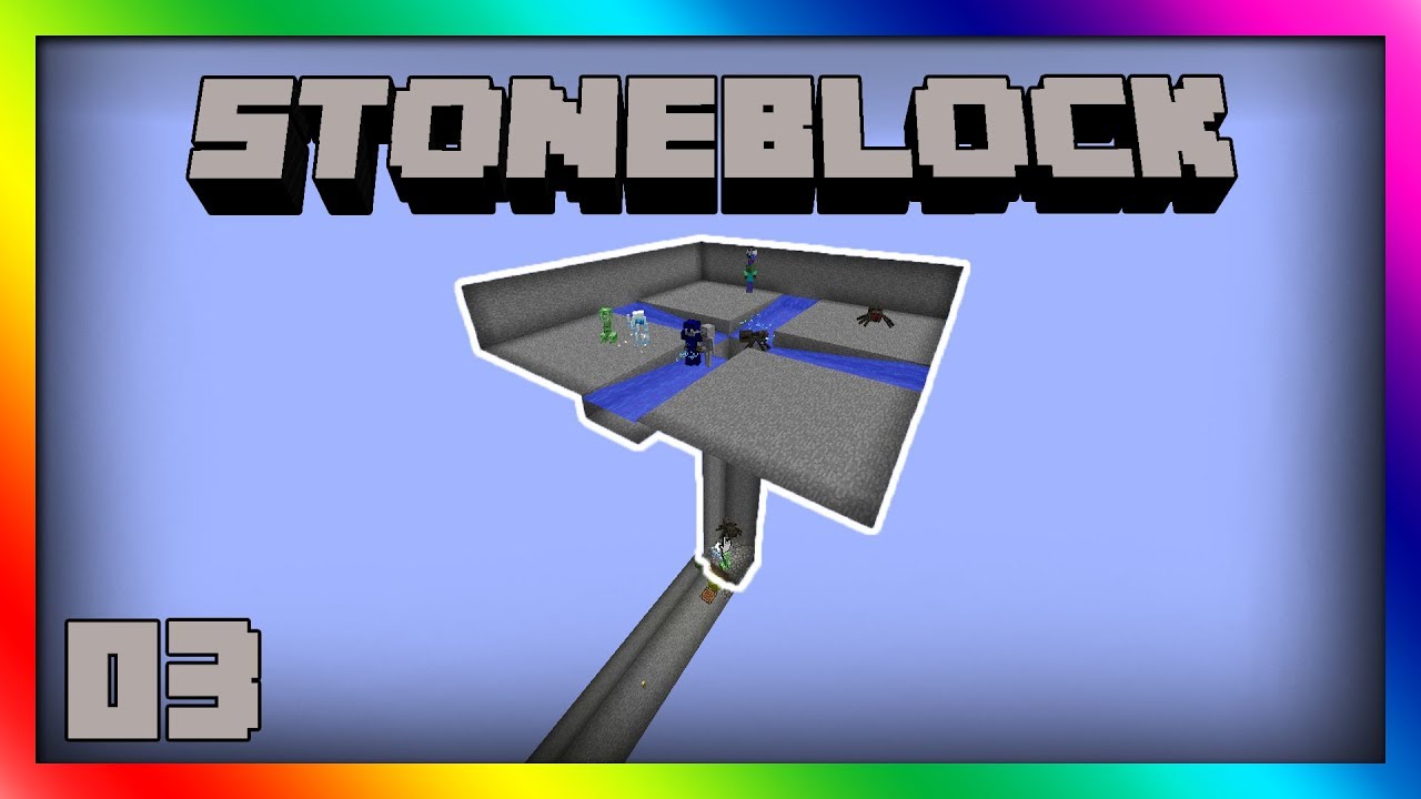 Stoneblock - Super OP Mob Farm!!! Episode 3 [Modded Minecraft 1.12]