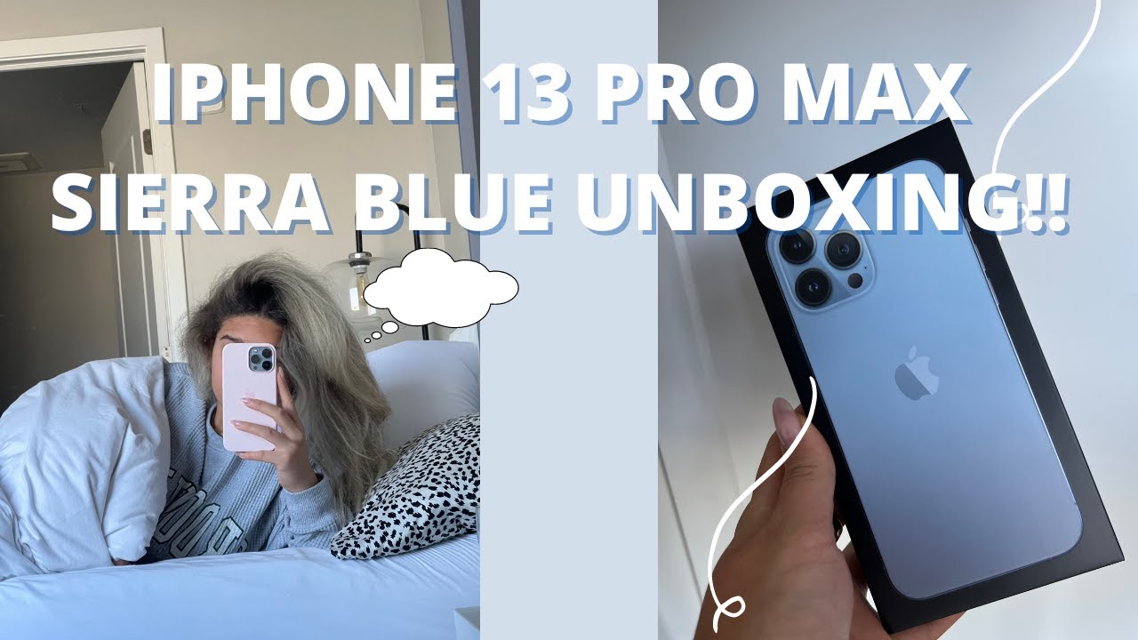 Unboxing iPhone 13 pro max * SIERRA BLUE * | My honest thoughts on having a blue phone