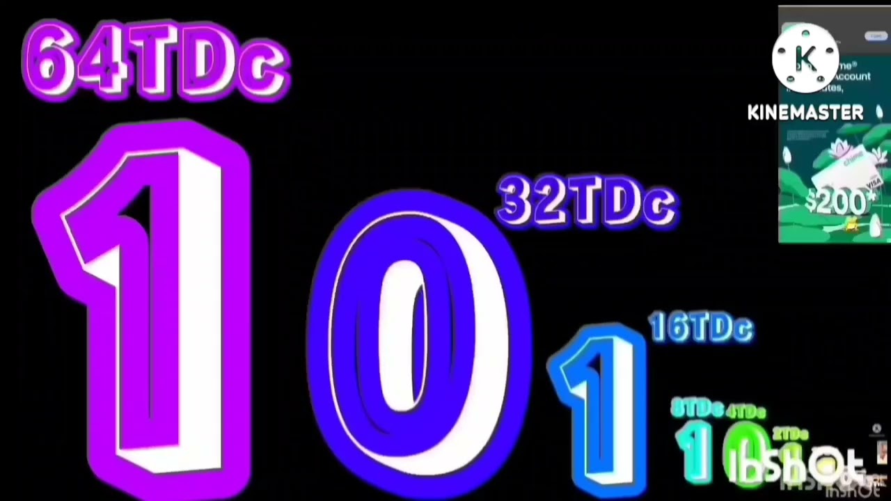 Binary numbers extended ^ 18 from @DatYellow672 