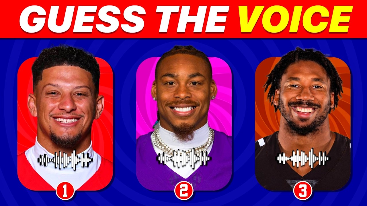 Guess The NFL Players by Their Voice ! | NFL Quiz Challenge 🏈