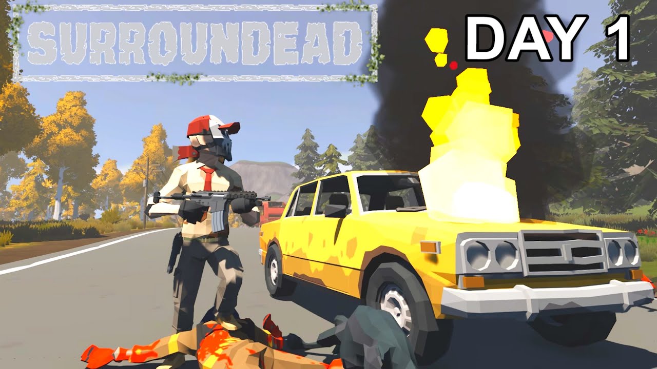 DAY 1 in this SURPRISING Open World Zombie Survival Game - SurrounDead Gameplay