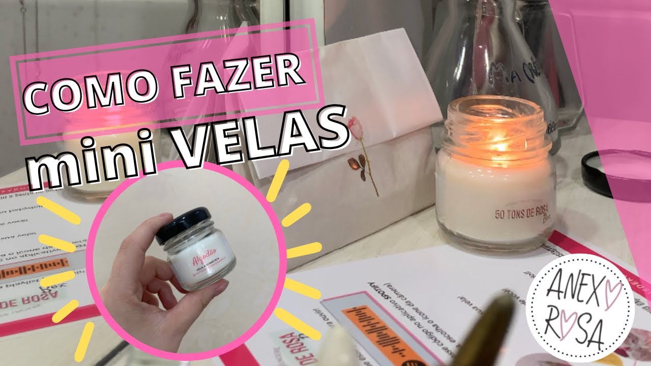 Como Fazer Mini Velas em casa - MUITO FÁCIL(para brinde e lembrancinhas) Com rótulo e tudo!