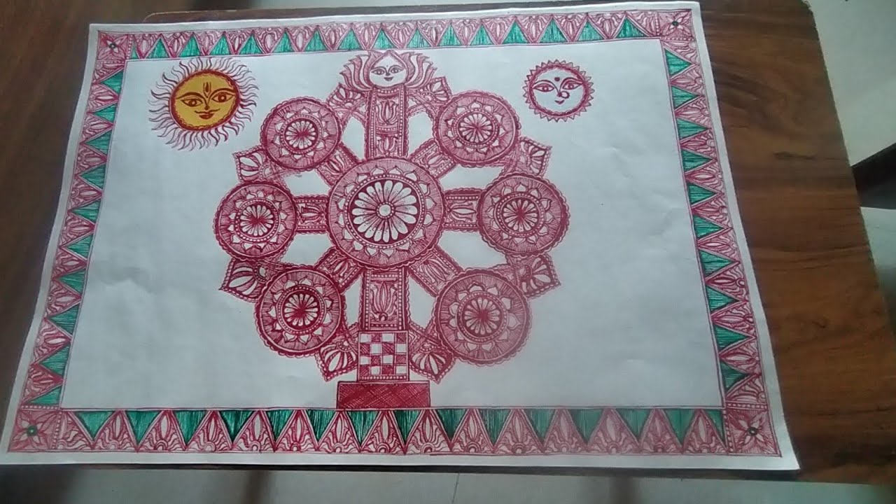 Kohbar painting 🎨🖌️ part 1#madhubanipainting please 🥺 subscribe 👍