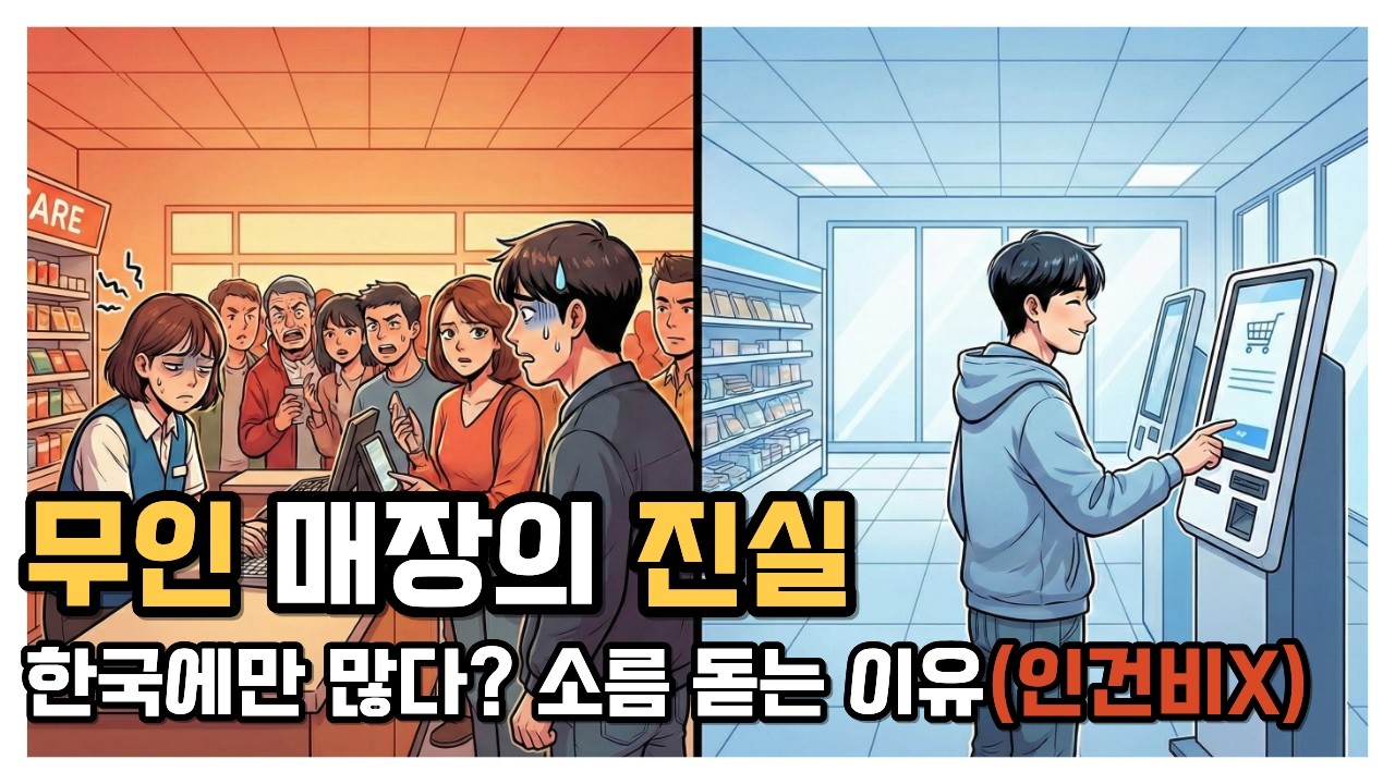 한국에만 유독 '무인 매장'이 미친듯이 많은 소름 돋는 이유(인건비 아님)