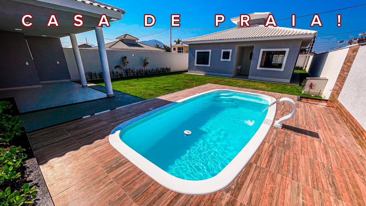 PERFEITA PARA O VERÃO! CASA DE PRAIA COM CHURRASQUEIRA E ACABAMENTO LINDO EM ITAIPUAÇU, MARICÁ/RJ