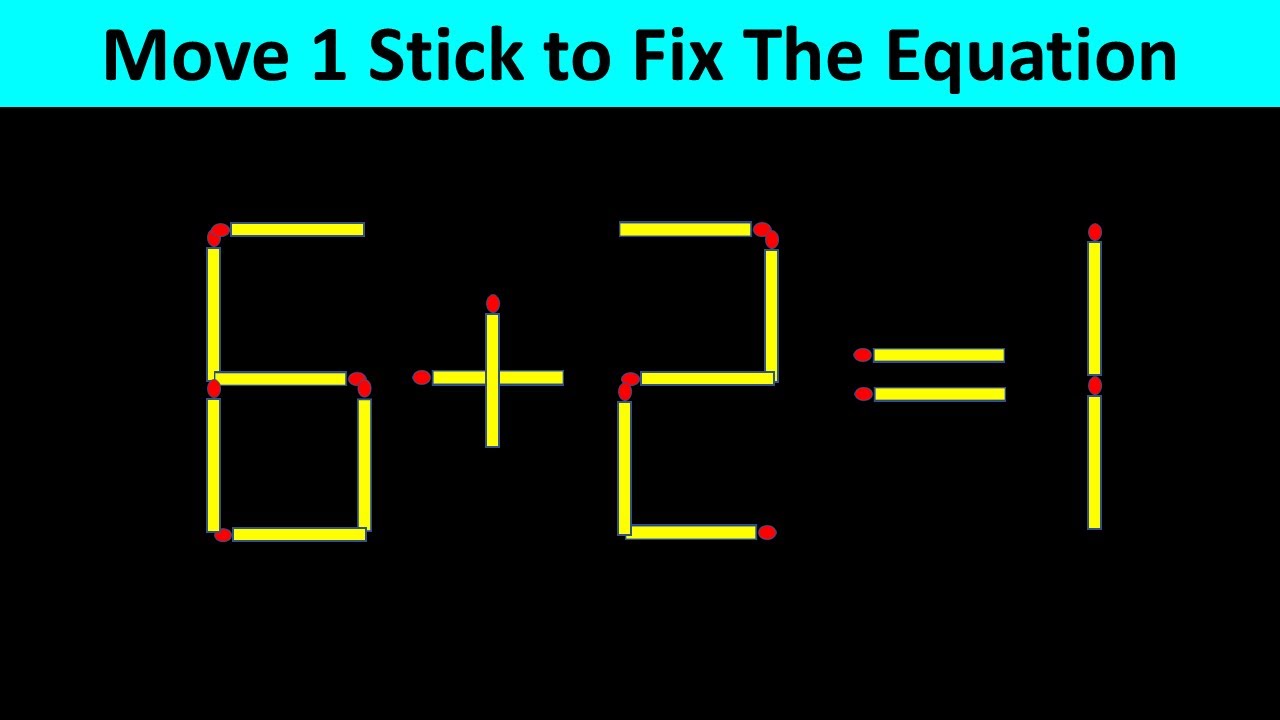 Matchstick Puzzle - Fix The Equation #matchstickpuzzle #simplylogical