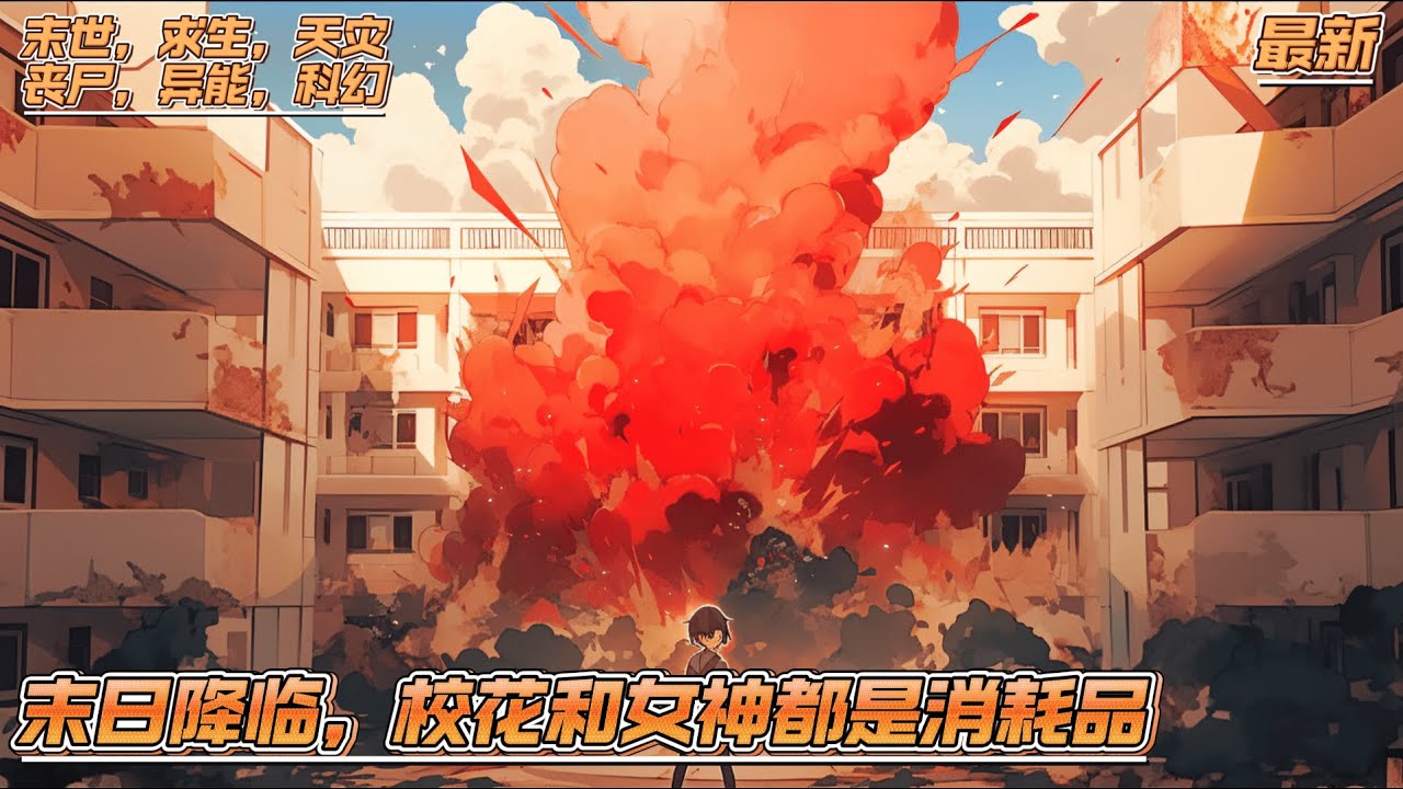 《末日降临，校花和女神都是消耗品》末日爆发，每一座城市都爆发了不同的灾难。有的城市爆发丧尸病毒，有的瞬间化为一座城鬼城。想要活下去，就得不断的逃亡和获取力量。