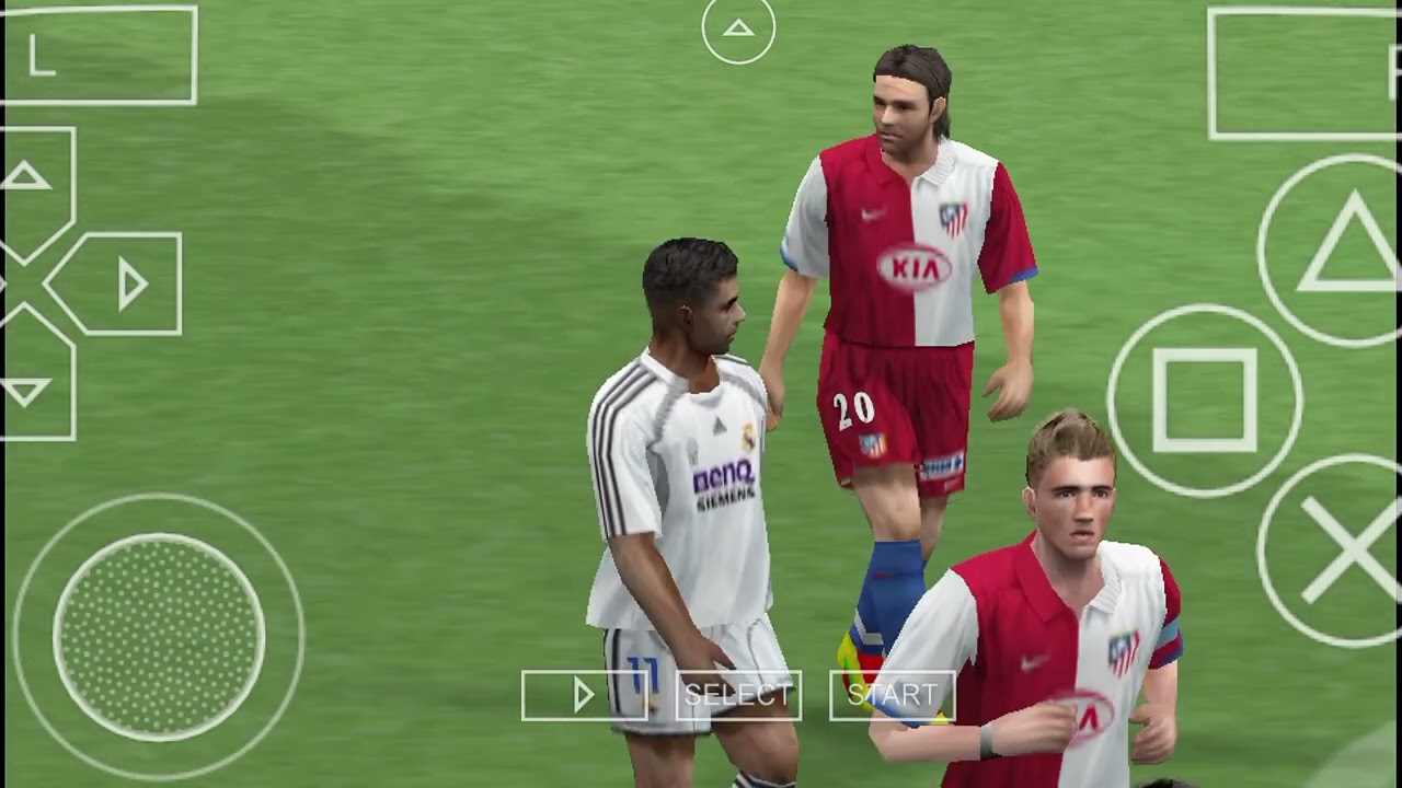 Real Madrid 2 - 1 C.Atletico Madrid Game PPSSPP Liga Espanol LFP Game Pes6 Pro Evolution Soccer 2006