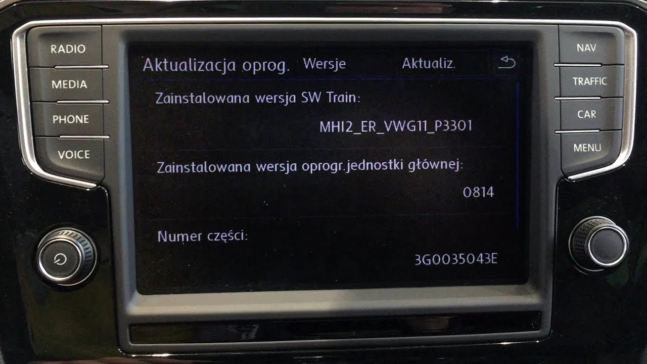 2014 VW Discover Navigation Pro hidden menu (service test mode)