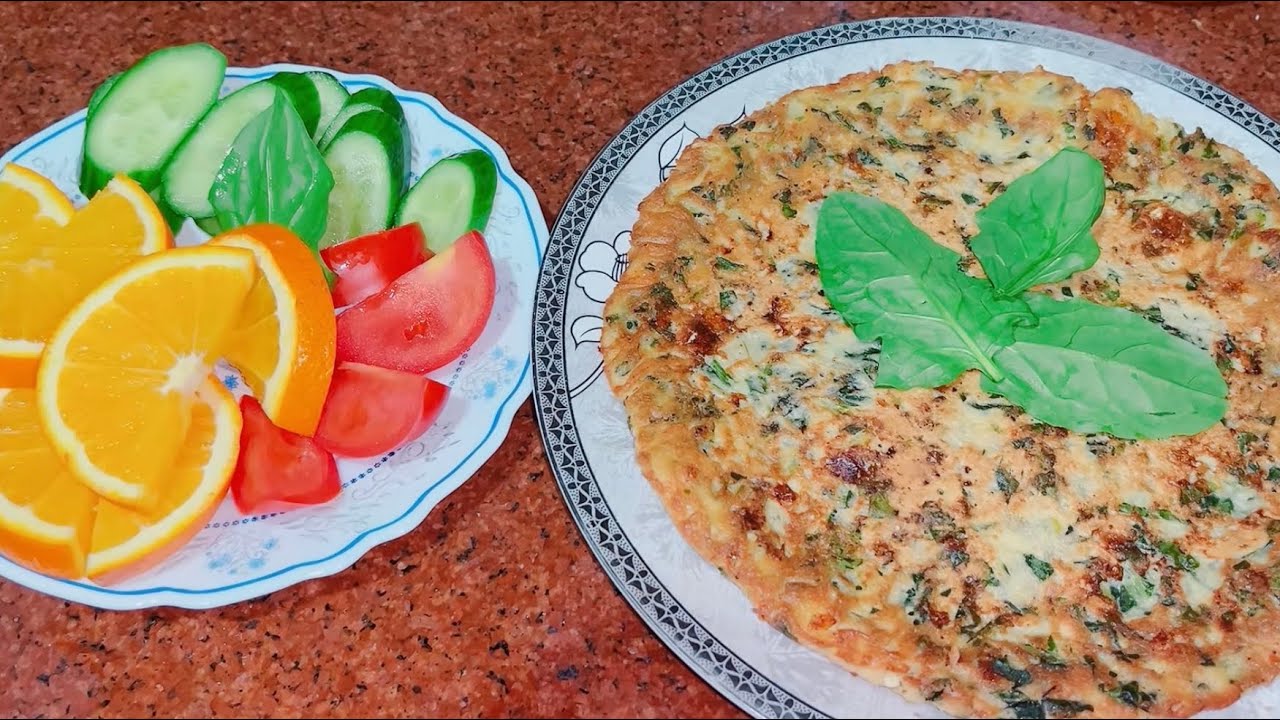 فطيرة سبانخ بالبيض والشوفان فطار صحي لمرضى السكر والدايت | طاقة من غير ما يرفع السكر