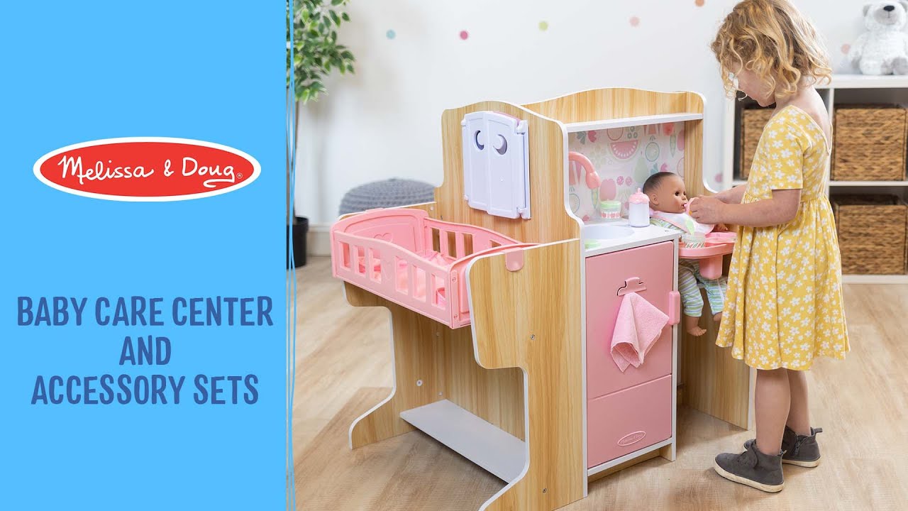 Melissa & Doug Baby Care Center and Accessory Sets