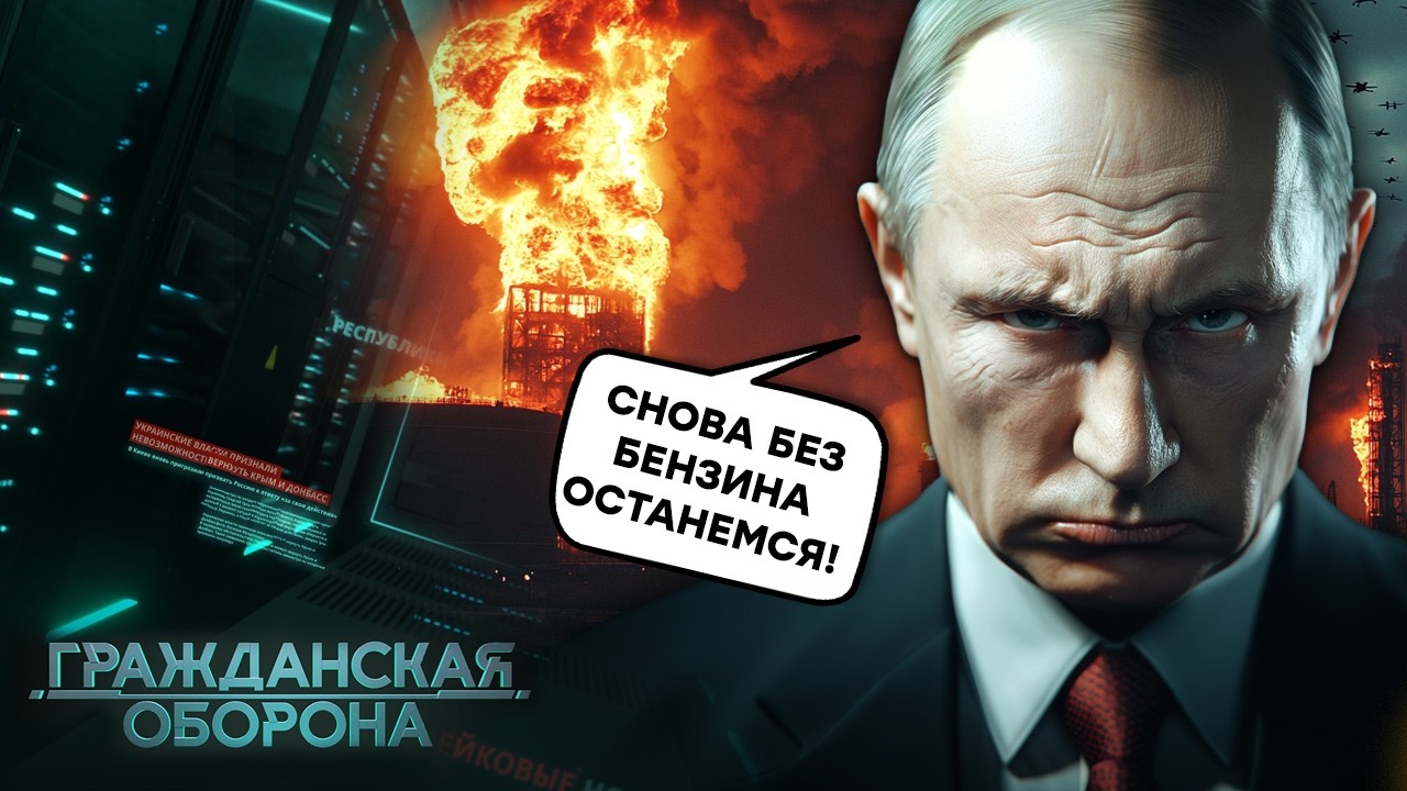На півдні РОСІЇ та в КРИМУ ГОРЯТЬ НАФТОБАЗИ, на КУРЩИНІ ПРОВАЛ, а росіяни СИДЯТЬ без СВІТЛА?