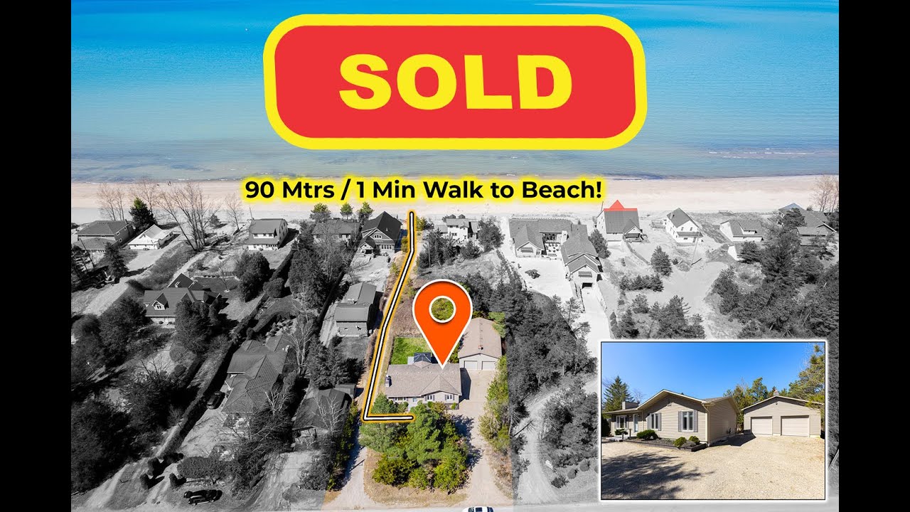 SOLD: 6782 EAST PARKWAY Drive, Lambton Shores - IPPERWASH BEACH 4 Season Home