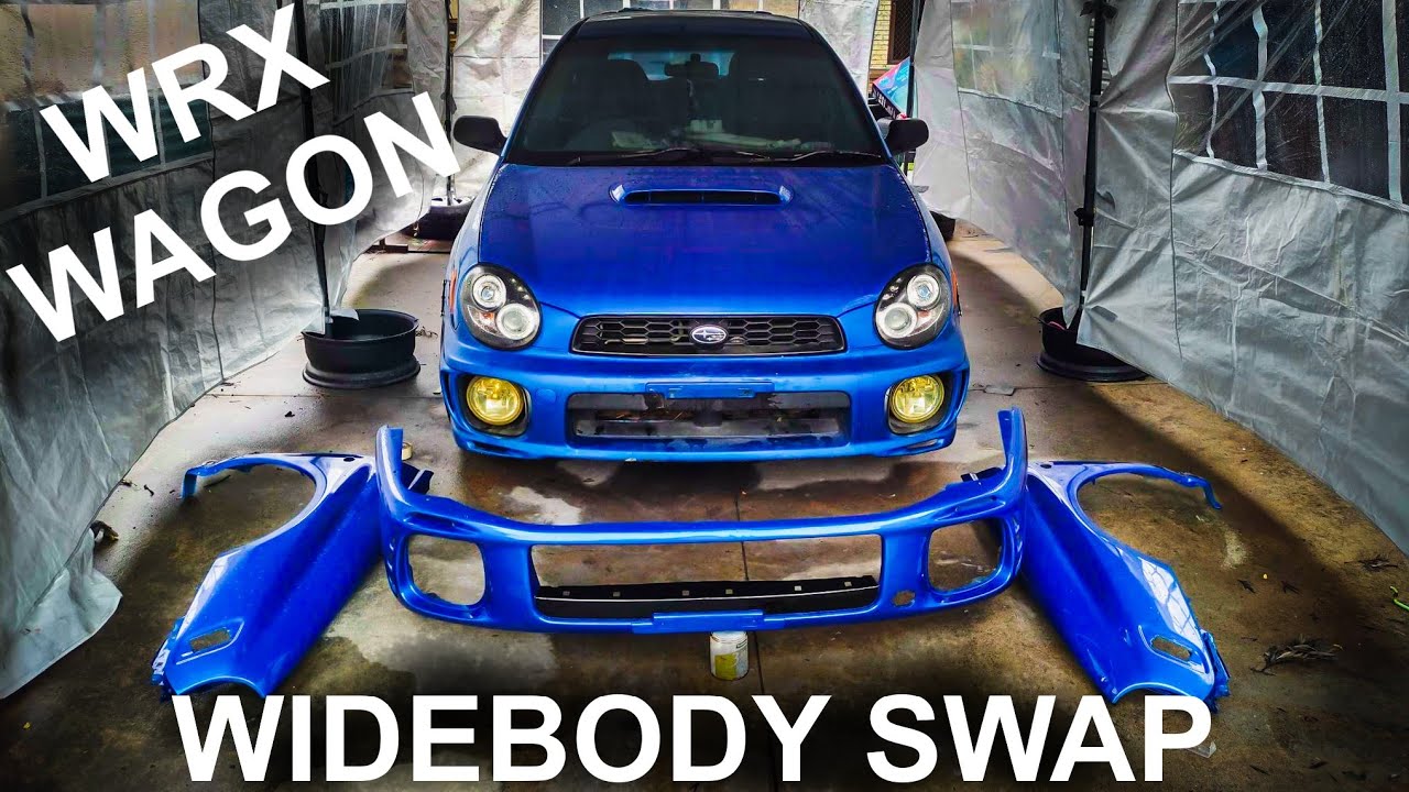 Subaru Wagon with sedan widebody - bugeye wrx build