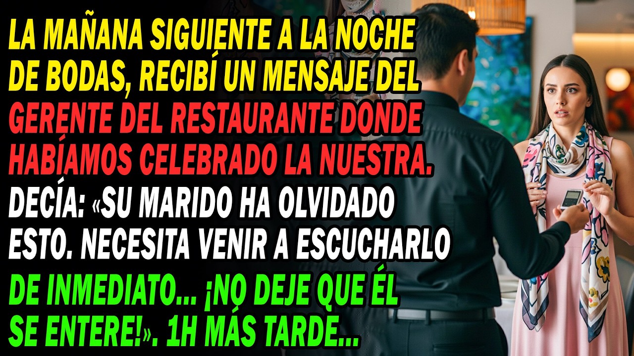 Tras Mi Boda 💍El Gerente Llamó 'Vuelve Y Oye Esto...⁉¡Que Tu Esposo No Sepa!🤫' .Una Hora Después...😱