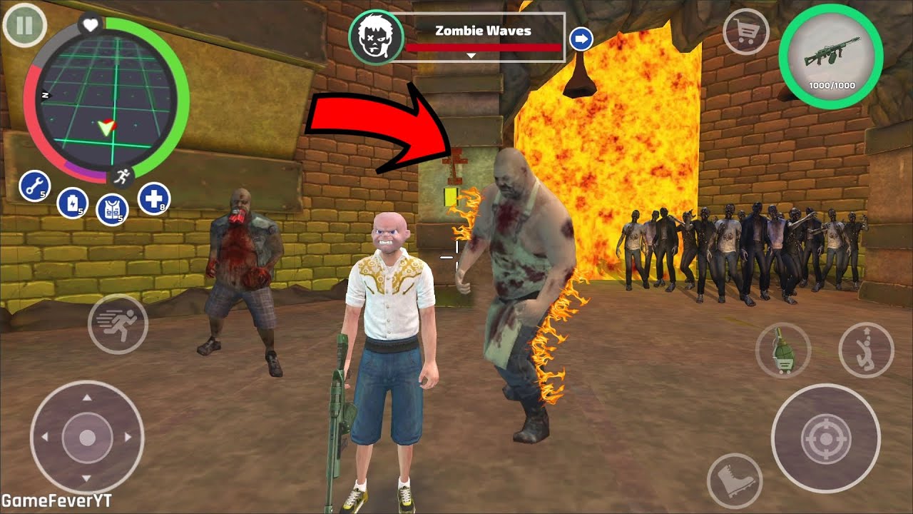 Rio Crime City Mafia Gangster - (Angry Baby Burn the Zombie Boss by Fire Guns) - Android Gameplay HD