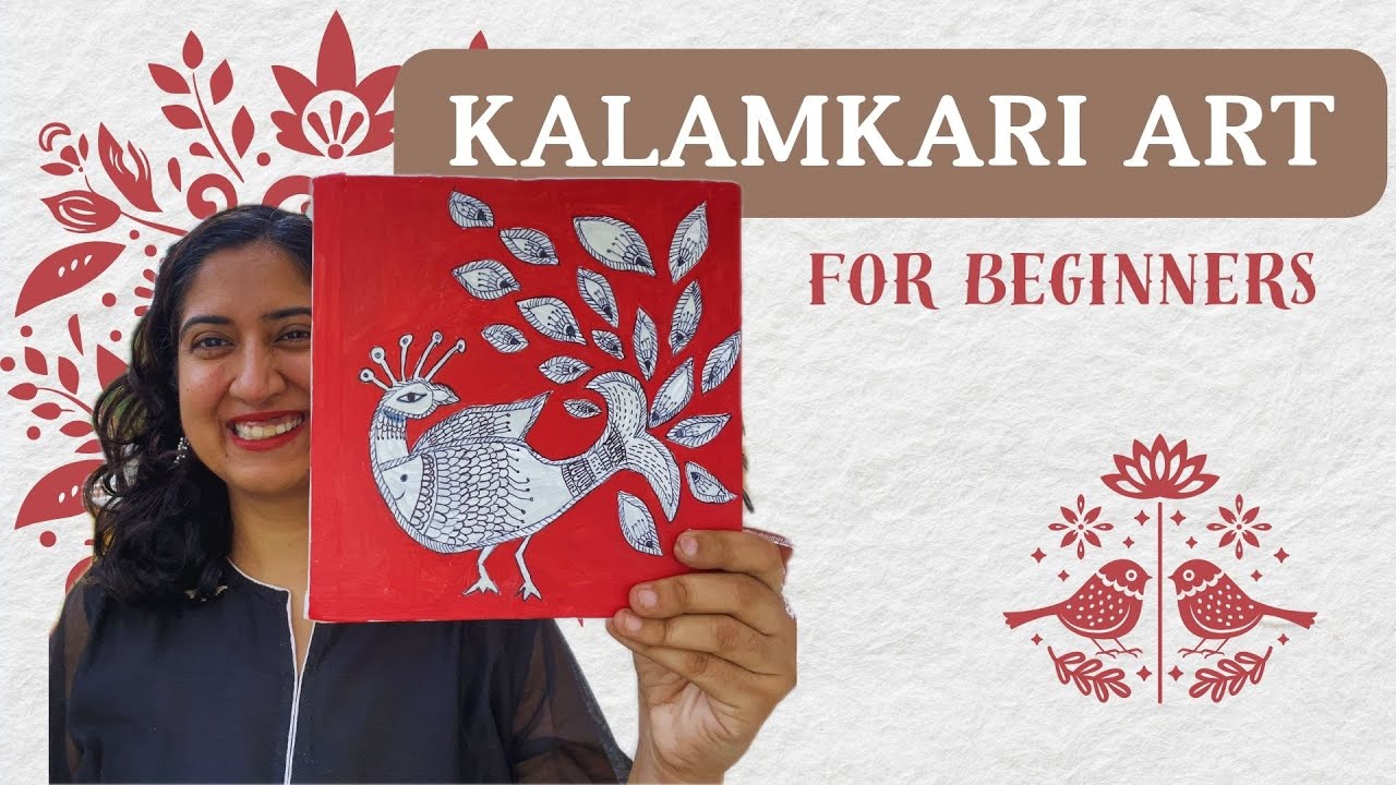 How to do Kalamkari Painting, Easy Painting for beginners with explanation about this folk art