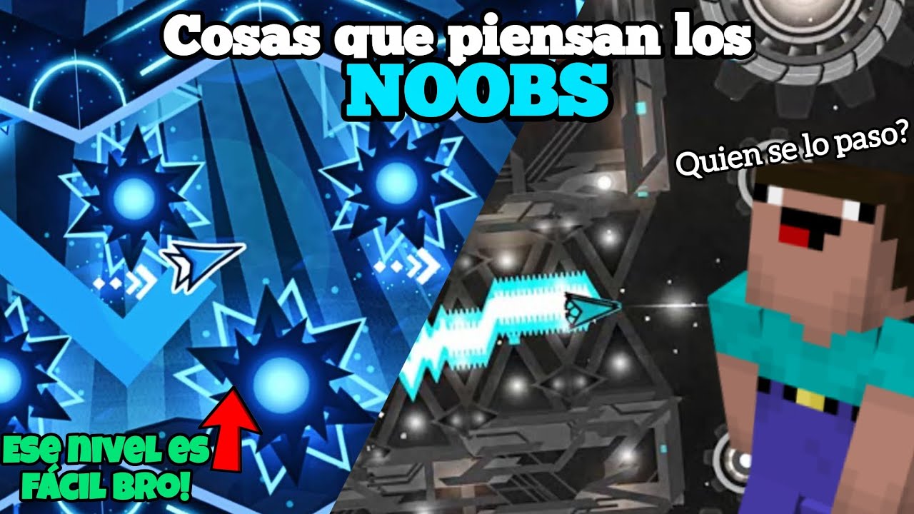 5 cosas que piensan los NOOBS de Geometry Dash 😂