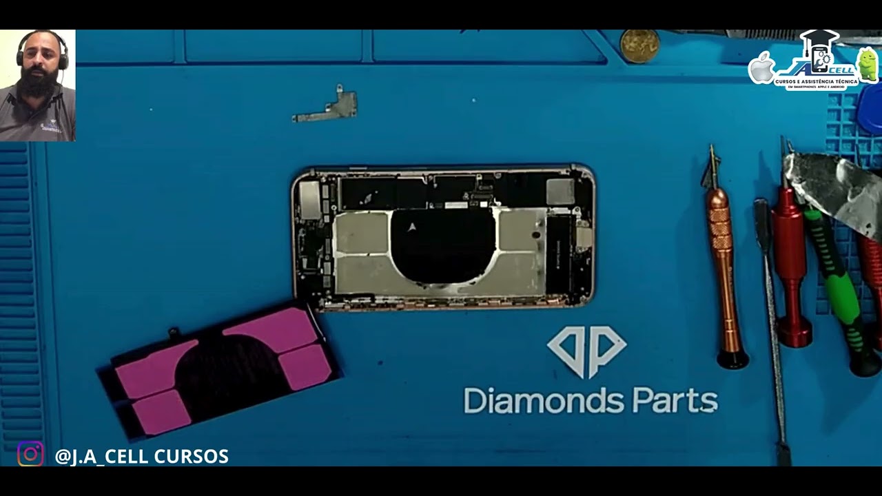 TROCA DA BATERIA IPHONE 8 PLUS DICA PARA INICIANTE EM REPAROS DE SMARTPHONES APPLE